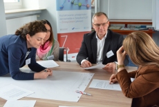 uczestnicy projektu podczas zajęć